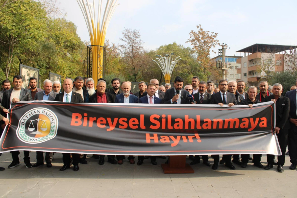 BATMAN BAROSU'NDAN BİREYSEL SİLAHLANMAYA HAYIR ÇAĞRISI