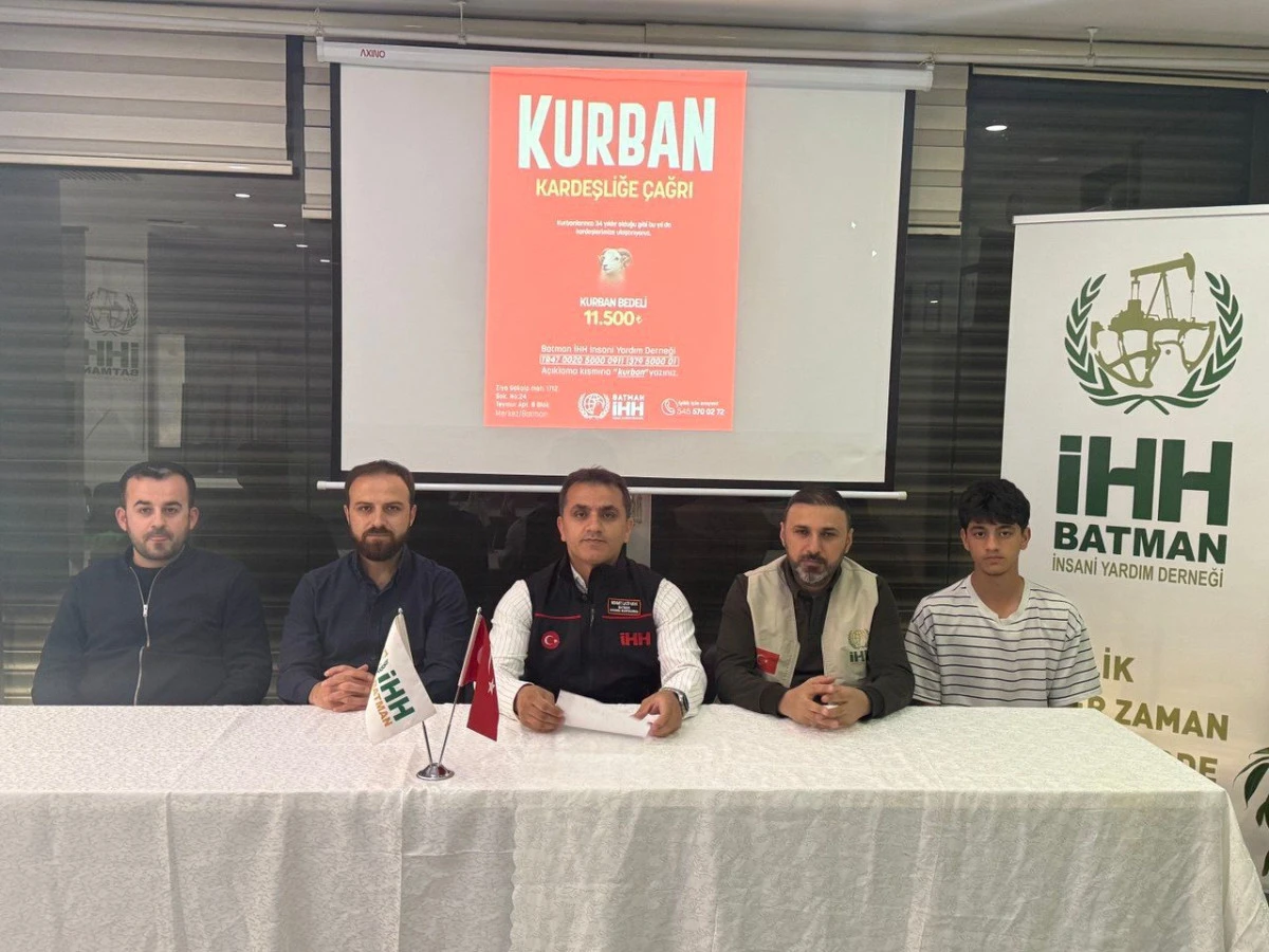 Batman İHH&rsquo;den Kurban Organizasyonu A&ccedil;ıklaması