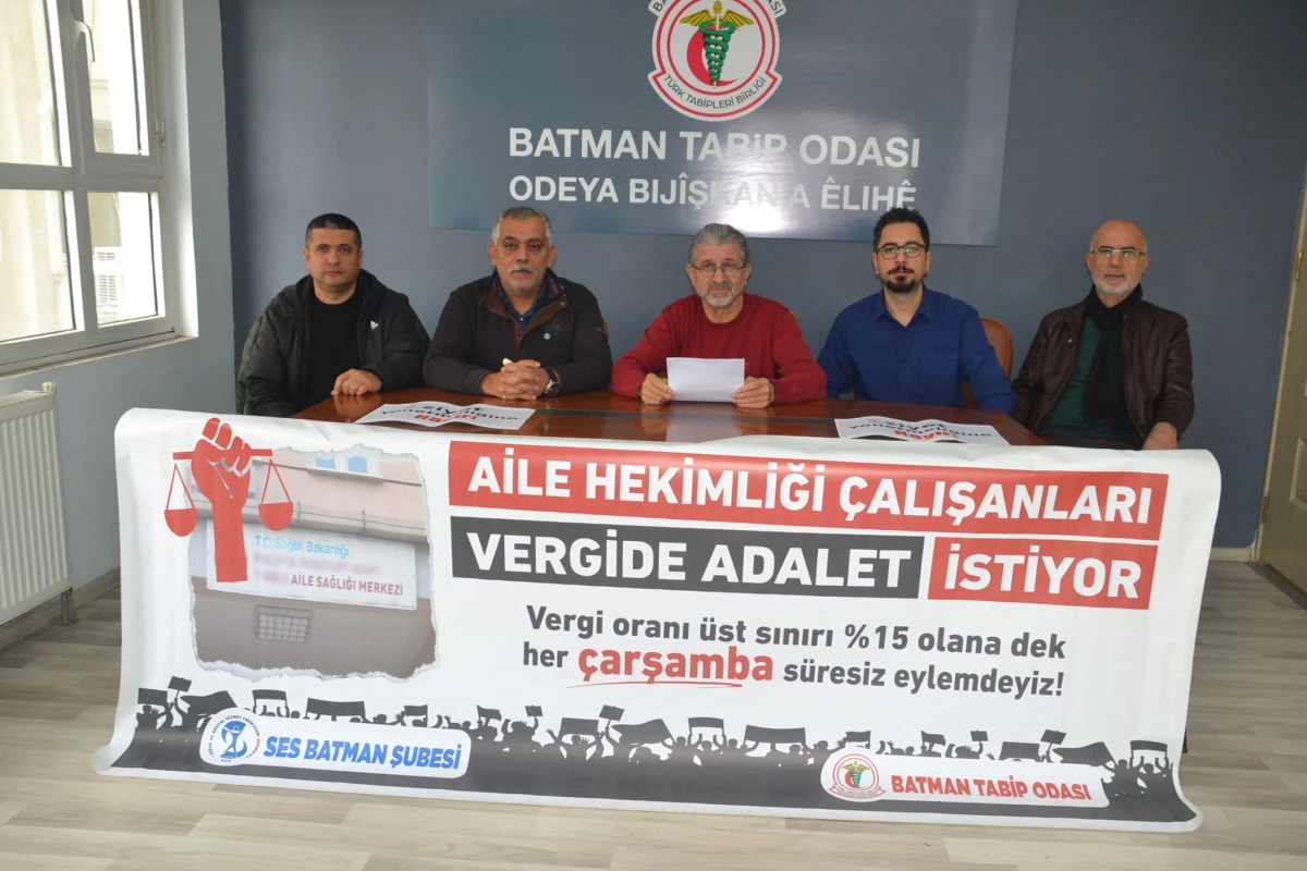 BATMAN TABİP ODASI VE SES&rsquo;TEN &ldquo;T&Uuml;KENİYORUZ&rdquo; MESAJI