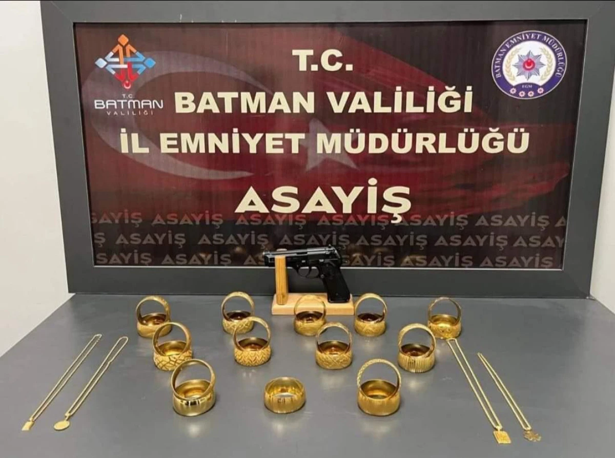 BATMAN VALİLİĞİ DUYURDU: SİLAHLI KUYUMCU SOYGUNU AYDINLATILDI