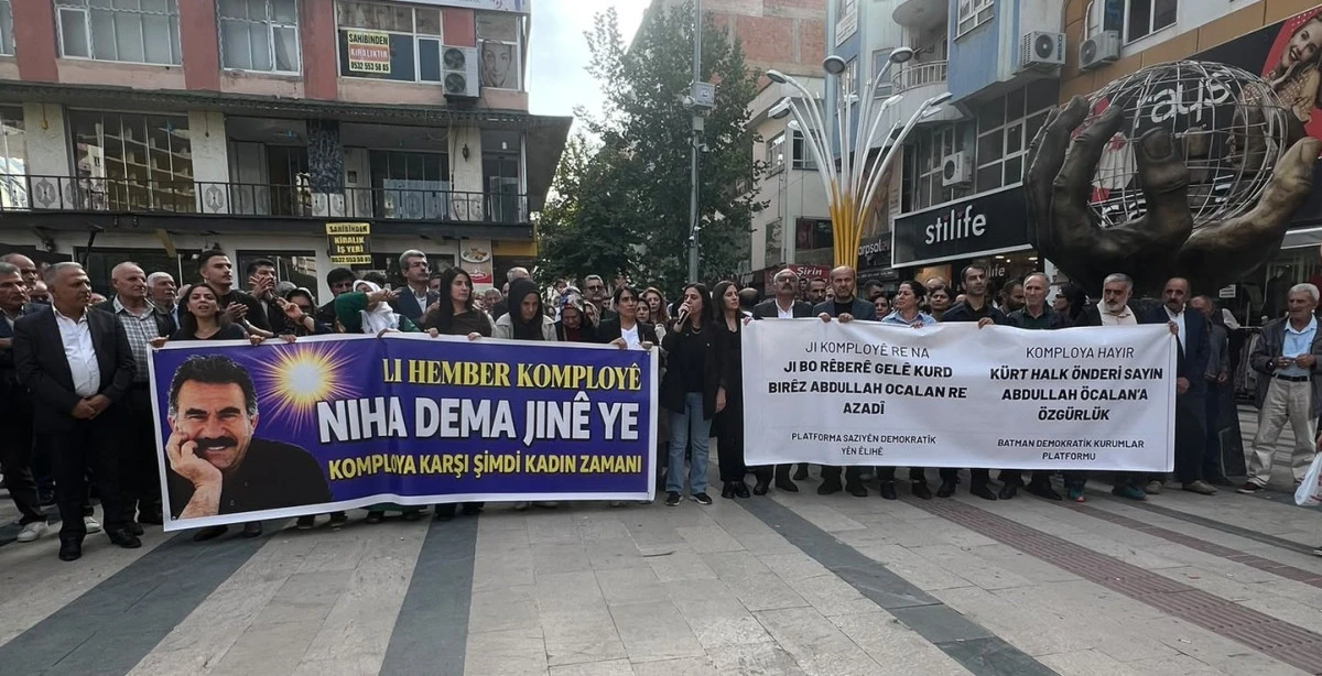 BATMAN&rsquo;DA "9 EKİM" Y&Uuml;R&Uuml;Y&Uuml;Ş&Uuml;: TECRİDİN SONA ERDİRİLMESİ VE BARIŞ &Ccedil;AĞRISI YAPILDI