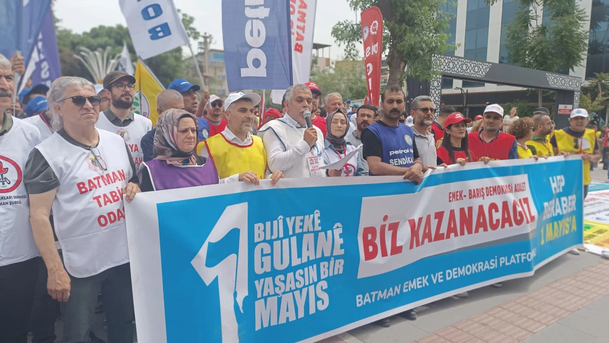 BATMAN'DA COŞKULU 1 MAYIS KUTLAMASI