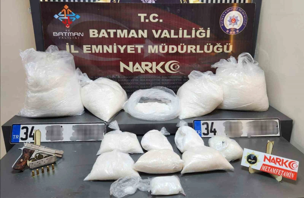 BATMAN&rsquo;DA DEV UYUŞTURUCU OPERASYONU: 50 KİLOGRAM METAMFETAMİN ELE GE&Ccedil;İRİLDİ