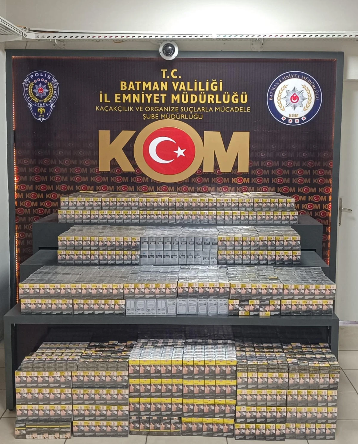 BATMAN’DA GÜMRÜK KAÇAĞI SİGARA OPERASYONU: 2 ŞÜPHELİ YAKALANDI