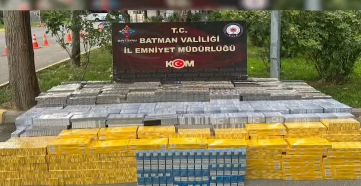 BATMAN'DA KA&Ccedil;AK&Ccedil;ILIK OPERASYONU: &Ccedil;OK SAYIDA PAKET SİGARA ELE GE&Ccedil;İRİLDİ