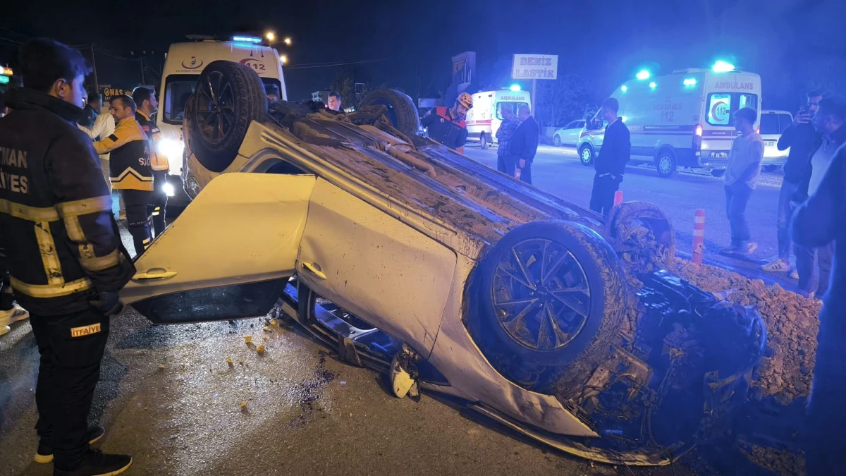 BATMAN’DA KONTROLDEN ÇIKAN ARAÇ TAKLA ATTI: 1 YARALI