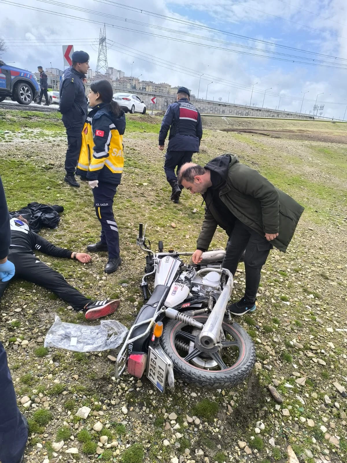 BATMAN&rsquo;DA MOTOSİKLET KAZASI: 1 YARALI