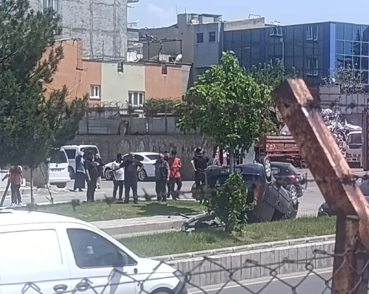 BATMAN&rsquo;DA OTOMOBİL TAKLA ATTI