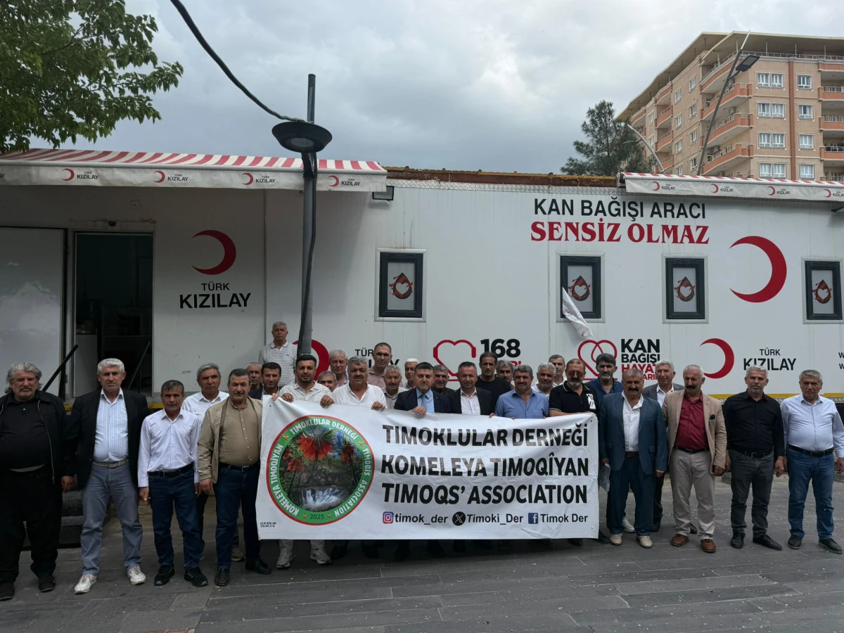 BATMAN&rsquo;DA TİMOKLULAR DERNEĞİ&rsquo;NDEN TOPLU KAN BAĞIŞI