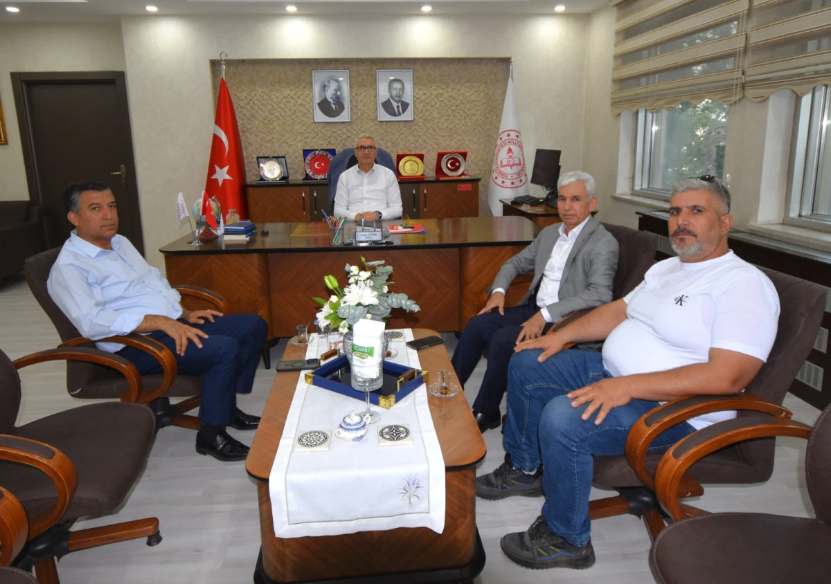 BESO BAŞKANI MEHMET SALİH KAPLAN&rsquo;DAN İL MİLLİ EĞİTİM M&Uuml;D&Uuml;R&Uuml; YAŞAR CİĞER&rsquo;E ZİYARET