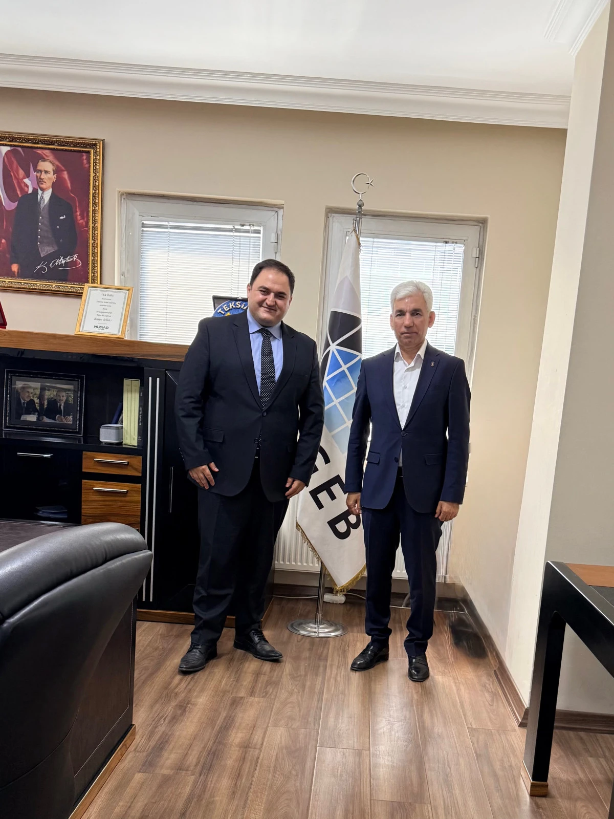 BESO BAŞKANI MEHMET SALİH KAPLAN&rsquo;DAN KOSGEB İL M&Uuml;D&Uuml;R&Uuml; MEHMET YASİR SEVGİLİ&rsquo;YE ZİYARET