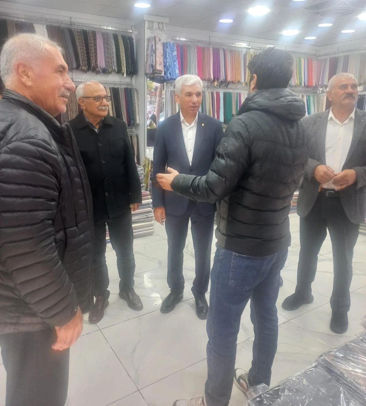 BESOB BAŞKANI KAPLAN, ÇARŞI ESNAFINI ZİYARET ETTİ