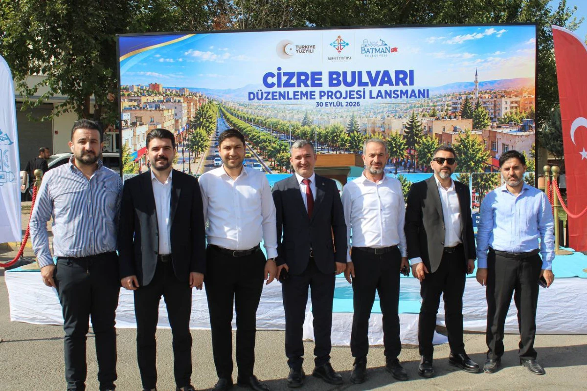 CİZRE BULVARI D&Uuml;ZENLEME PROJESİ İ&Ccedil;İN &Ccedil;ALIŞMALAR S&Uuml;R&Uuml;YOR