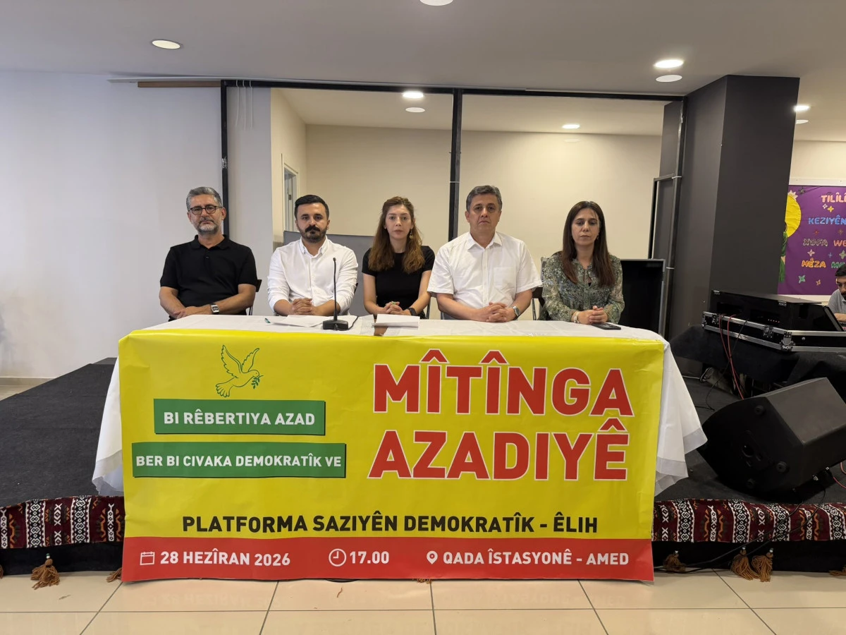 DEM PARTİ BATMAN İL BAŞKANLIĞI'NDAN 28 HAZİRAN AMED MİTİNGİNE KATILIM &Ccedil;AĞRISI