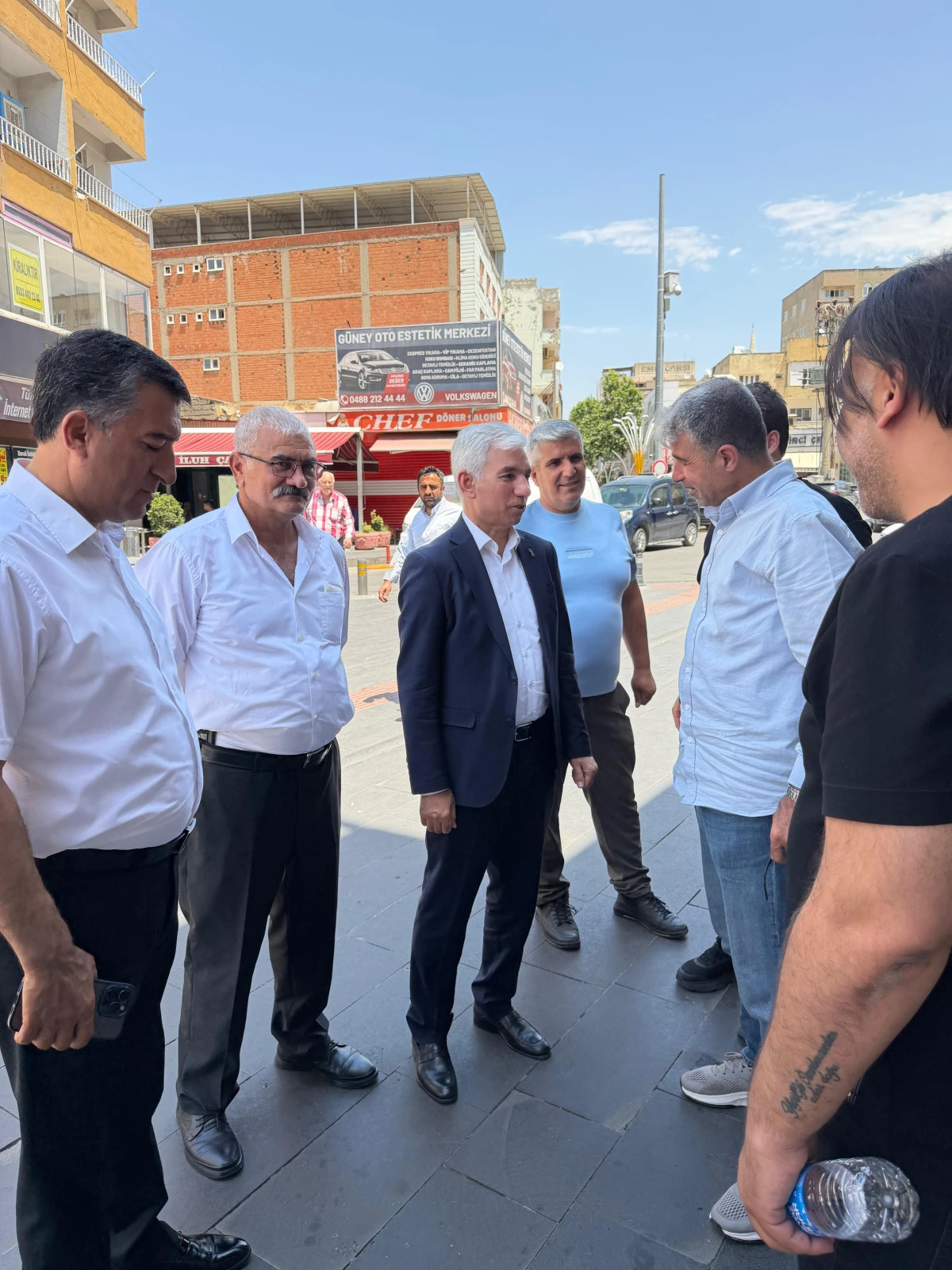 ESNAF VE SANATK&Acirc;RLAR ODASI BAŞKANI MEHMET SALİH KAPLAN &Ccedil;ARŞI ESNAFINI ZİYARET ETTİ