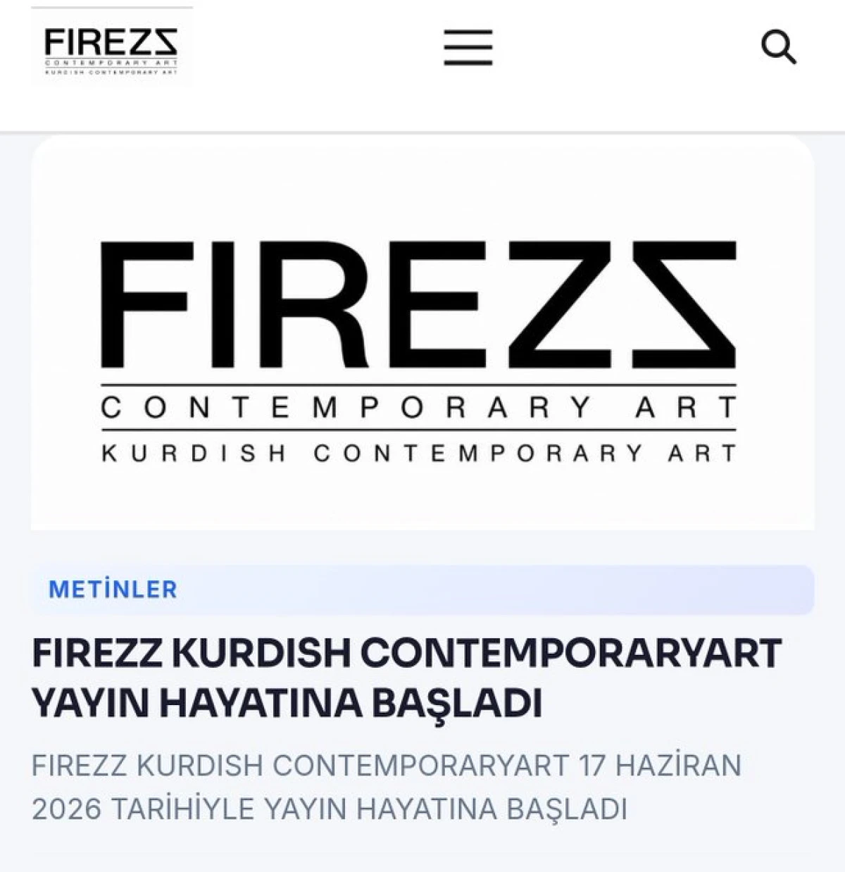 FIREZZ YAYIN HAYATINA BAŞLADI