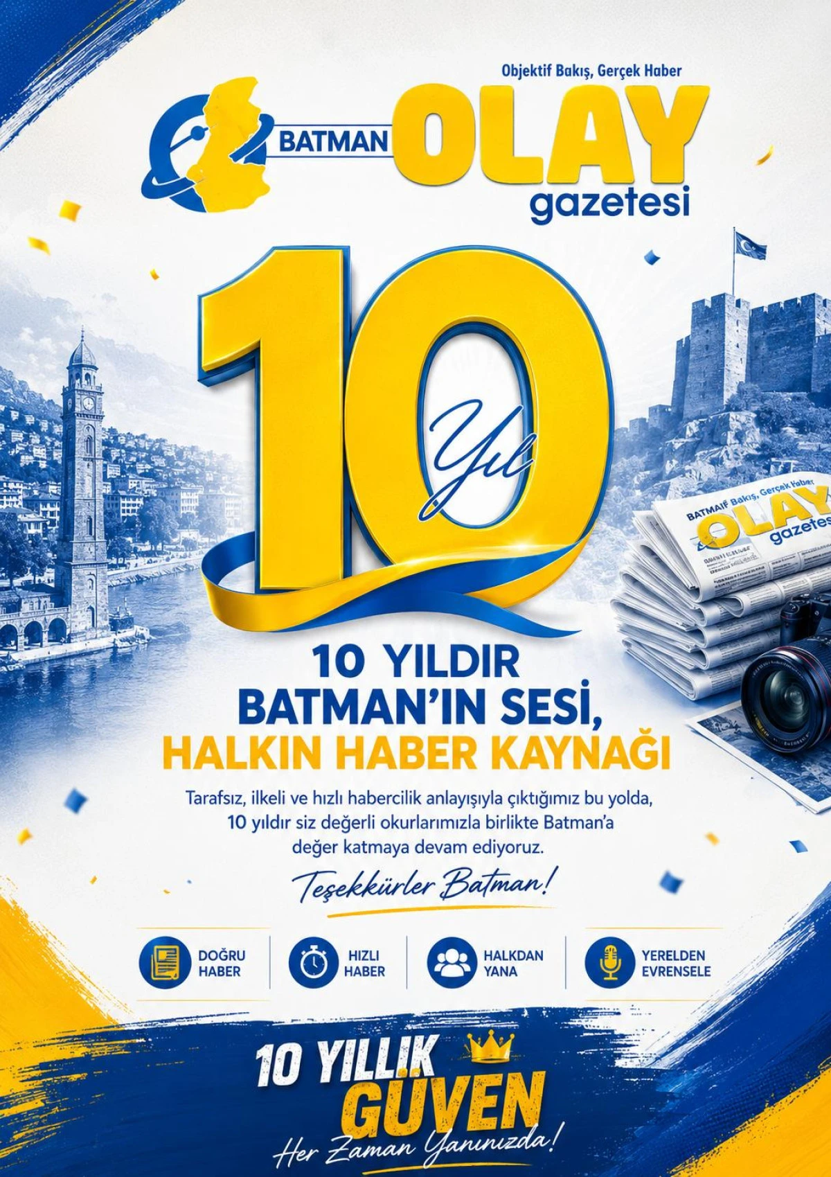 HALKIN SESİ  GAZETEMİZ  10.YAŞINA GİRDİ