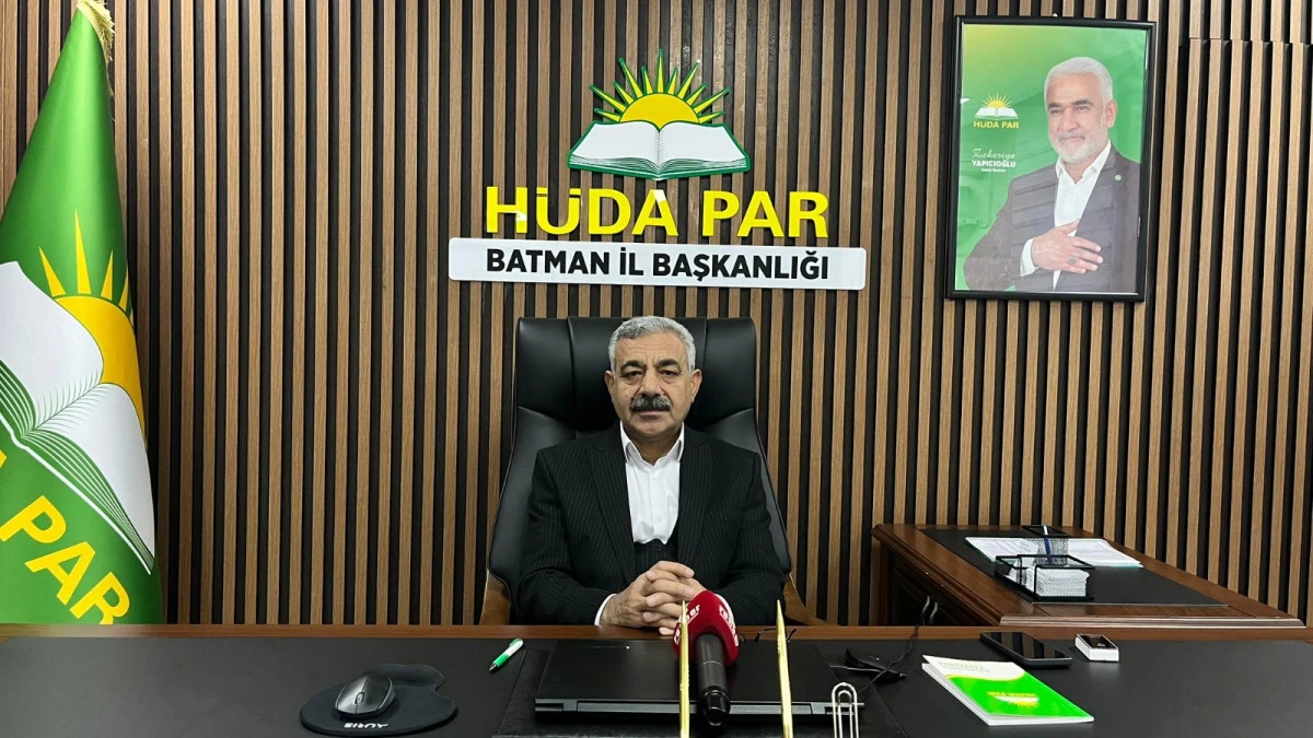 H&Uuml;DA PAR BATMAN İL BAŞKANI DAVUT ŞAHİN: TRAFİK TER&Ouml;R&Uuml;NE DUR DİYELİM