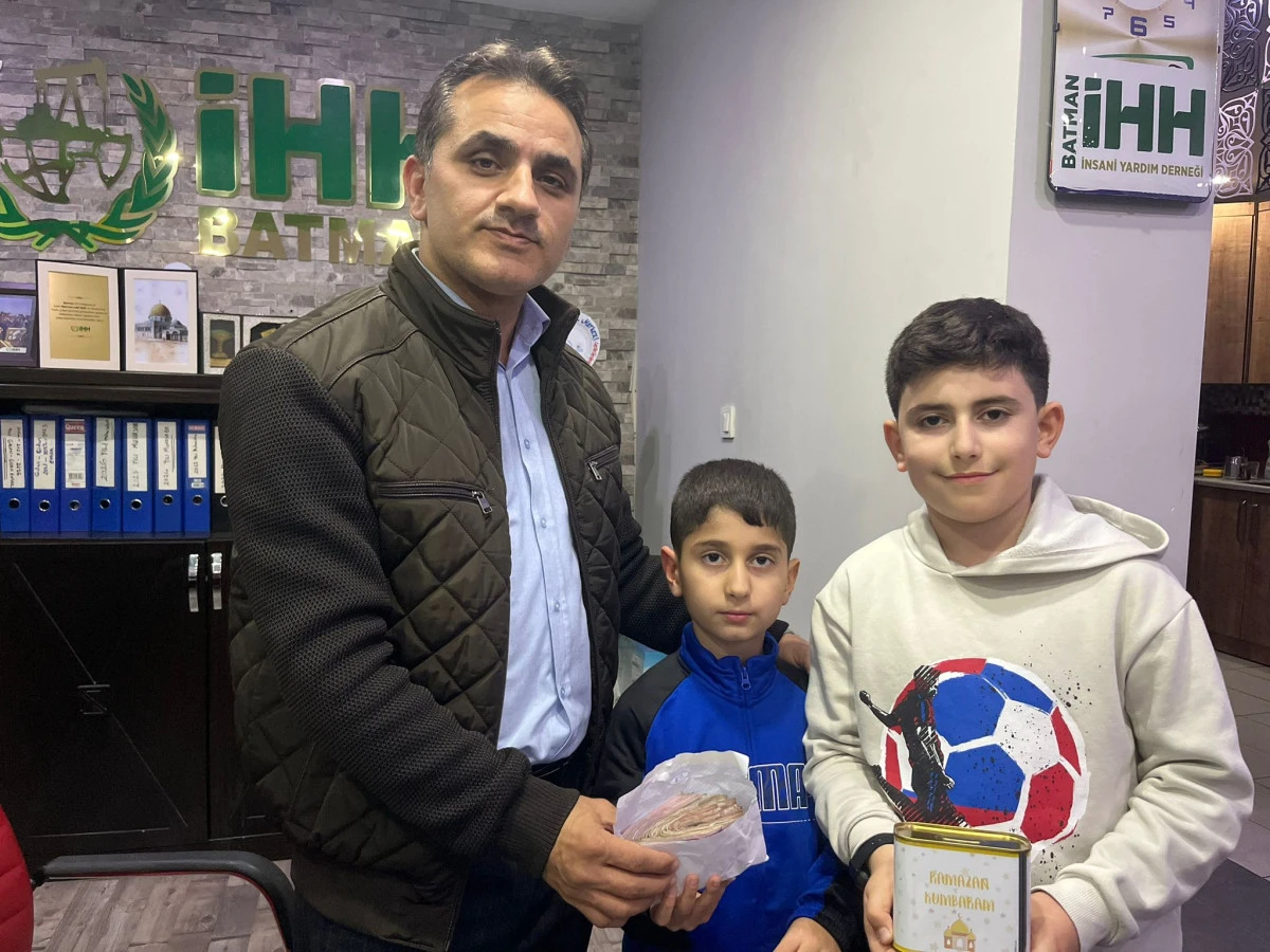 MİNİK Y&Uuml;REKLERDEN GAZZE&rsquo;YE B&Uuml;Y&Uuml;K DESTEK: BATMAN&rsquo;DA İYİLİK HAREKETİ