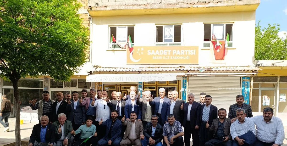 SAADET PARTİSİ BEŞİRİ’DE KONGREYE GİTTİ