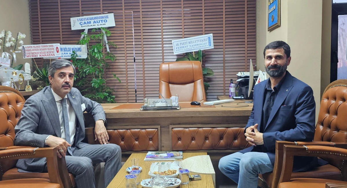 TANER HAMİDİ&rsquo;DEN GAZETECİ BULUT KUTLU&rsquo;YA ZİYARET 