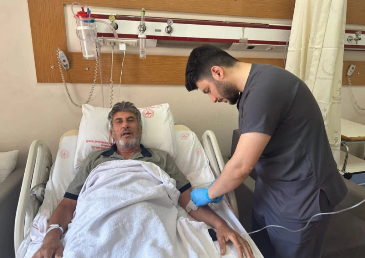 TARLADA KAZA GEÇİREN VATANDAŞA BAŞARILI MÜDAHALE