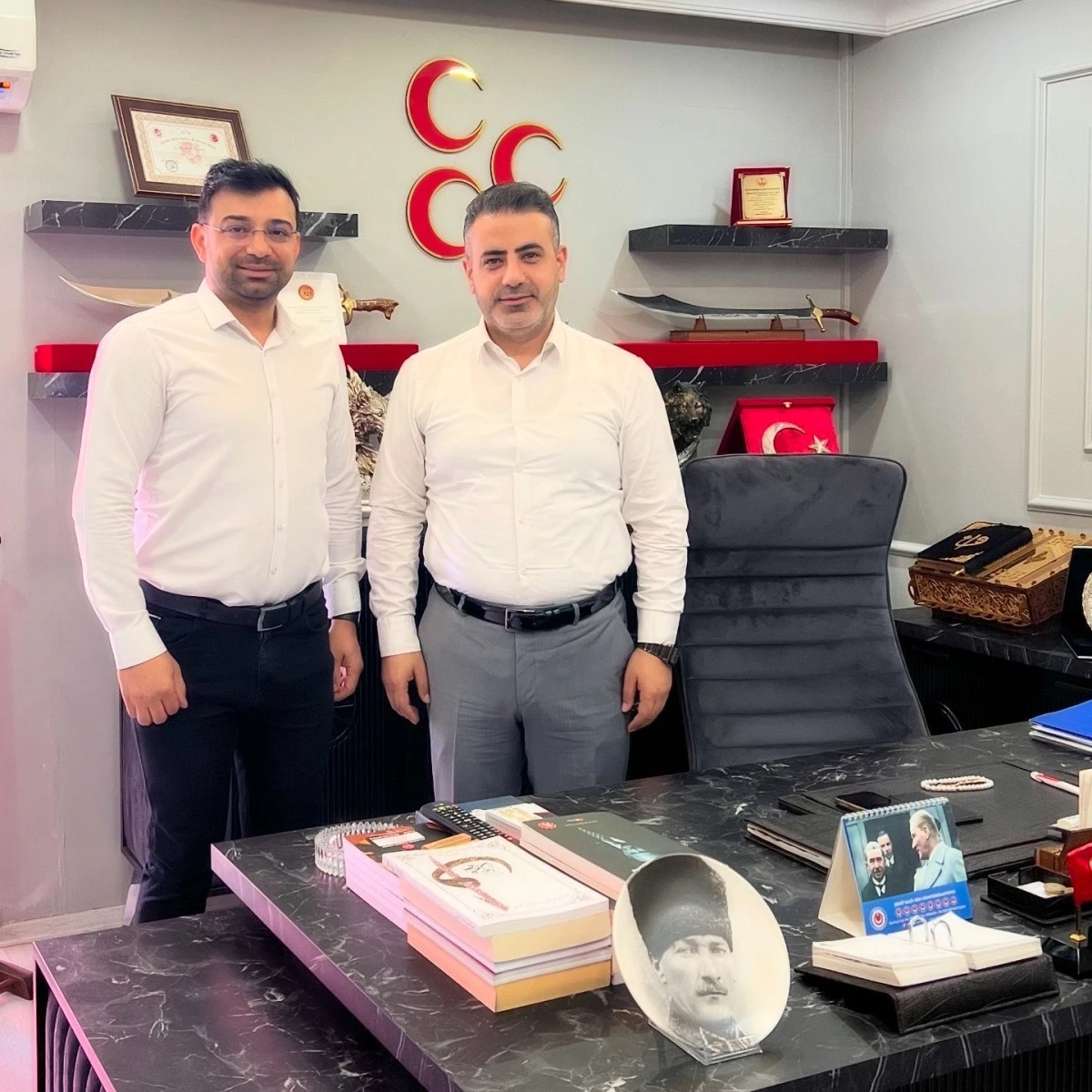 TÜZÜN,  İL BAŞKANI M. ARİF ÇETİN’İ ZİYARET ETTİ